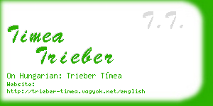 timea trieber business card
